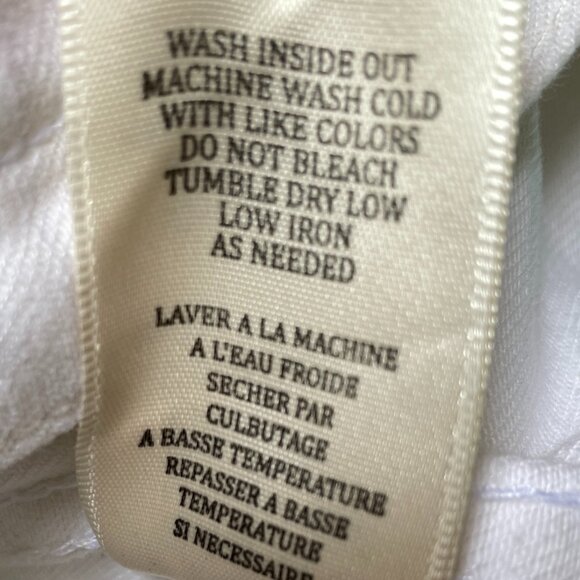 NWT BLANK NYC White Distressed Denim Raw Hem Jacket in Women's Large - Picture 15 of 16